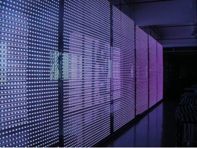 Transparent LED display T-Mesh building facade led mesh wall series